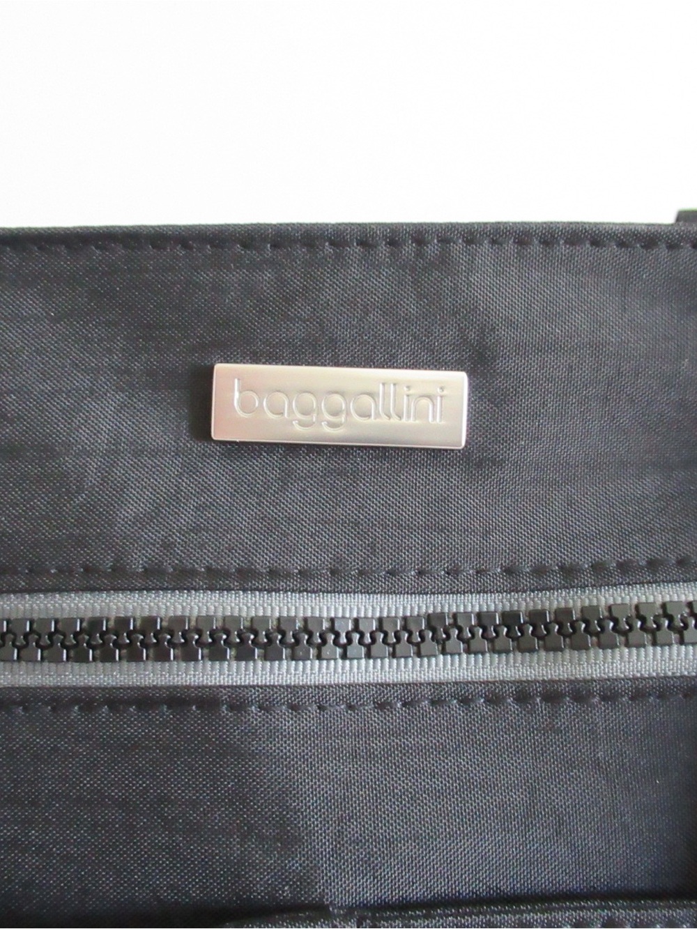 Baggallini Black Shoulder Tote – Lightweight Nylon, Multi Pocket Design - Picture 8 of 10